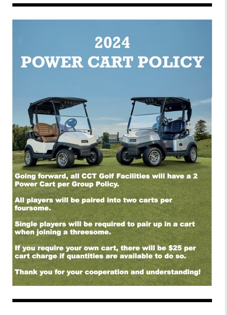 Good evening golfers. It’s here! We are opening tomorrow Tuesday April 2nd at 10:00 AM. Tee sheet is open for bookings. Please note the Power Cart Policy for 2024 for all 7 CCT Courses. #playsandpiper #yeggolf ⛳️🏌️‍♀️🏌️‍♂️😎