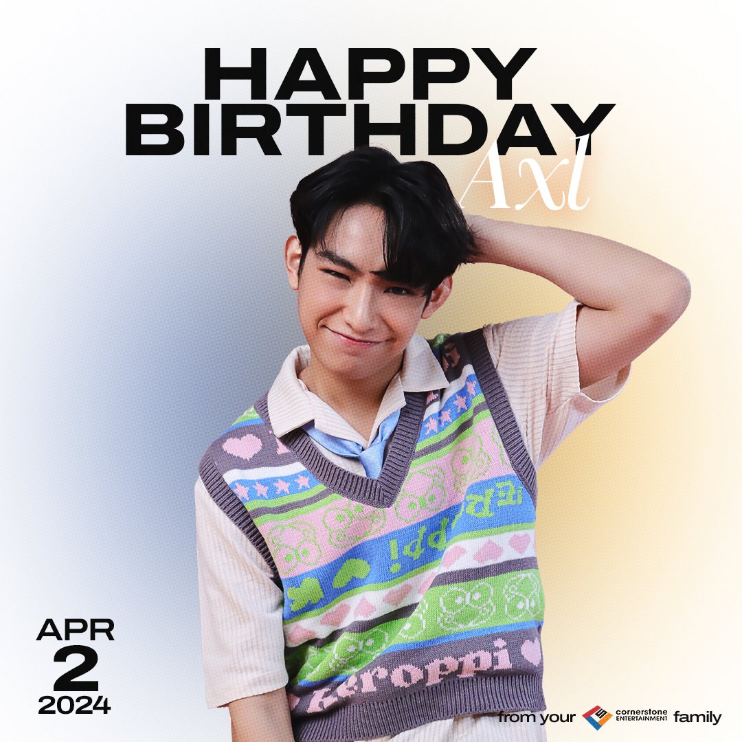 cornerstone_ofc's tweet photo. Let's all wish @axllukecab A HAPPY HAPPY BIRTHDAY! 🥳🎂🫶

#AJAA_AXL
#CornerstoneArtist https://t.co/RS13kQT5XL