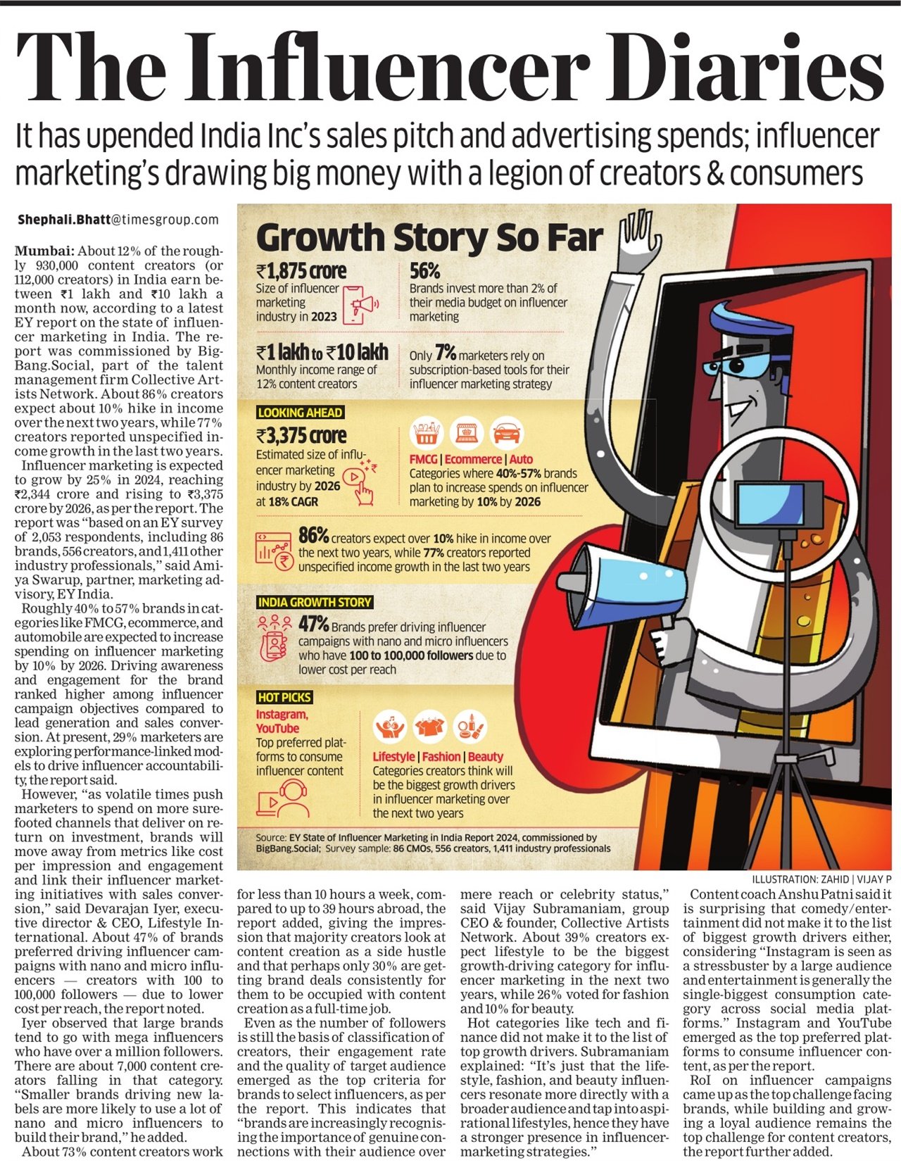 Shephali Bhatt on X: New CreatorEconomy report just dropped 73% Indian  creators work less than 10 hours a week vs 39 hours abroad (EY-BigBang  Social) ⭐Majority looks at content creation as a