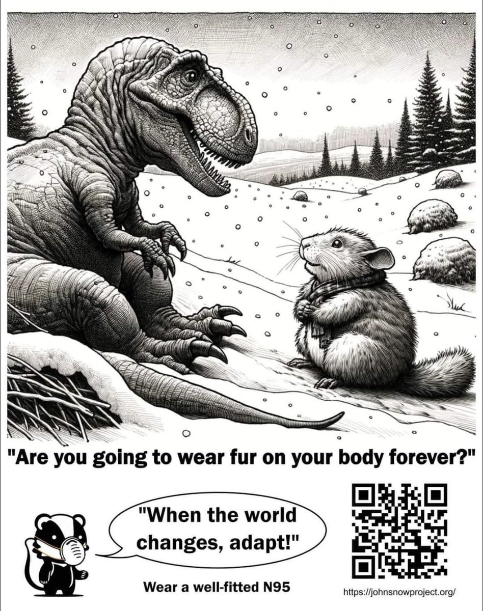 SharonBurnabyBC's tweet photo. #COVID19 #ClimateChange #MaskUp #AvoidExtinction #N95 https://t.co/ljTRgK8mUk