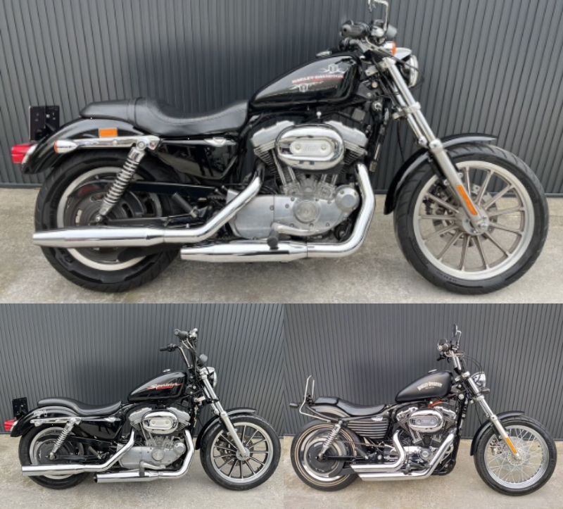 TISmotorcycle's tweet photo. 人気のキャブスポーツ🤩
ノーマルスタイル～カスタム車両まで　
お好みの１台を⚡

★2004年XL883
★2005年XL883L
★2006年XL1200C

TISは全車両、消費税込み、車検or予備車検付き‼️
気になる車両はお早めにご連絡を🤠
TISwebsite 　⇒　https://t.co/Qn0Nk3pCm5 https://t.co/IN8wdZ6YsC