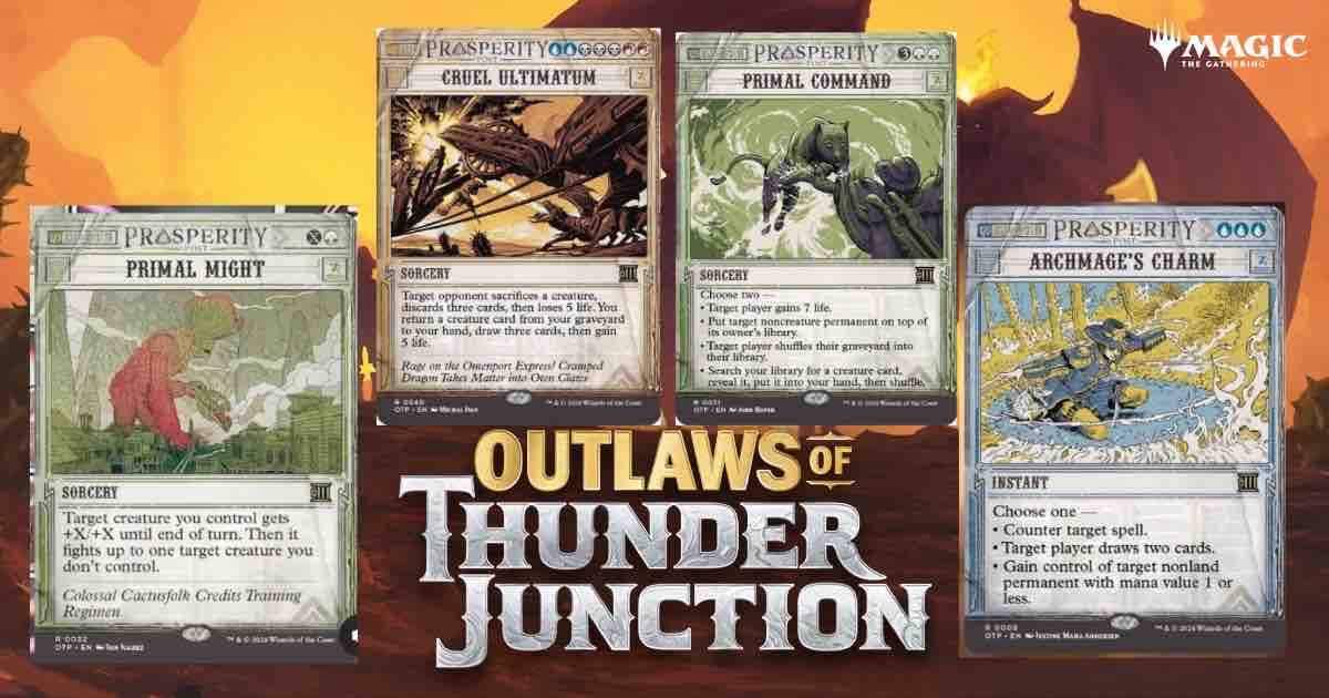 We struck gold with these reprints! Today's spoiler highlights from #OutlawsofThunderjunction!