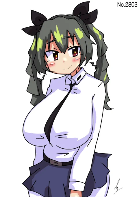 [重たそうアンチョビ]#1日1ドゥーチェ 