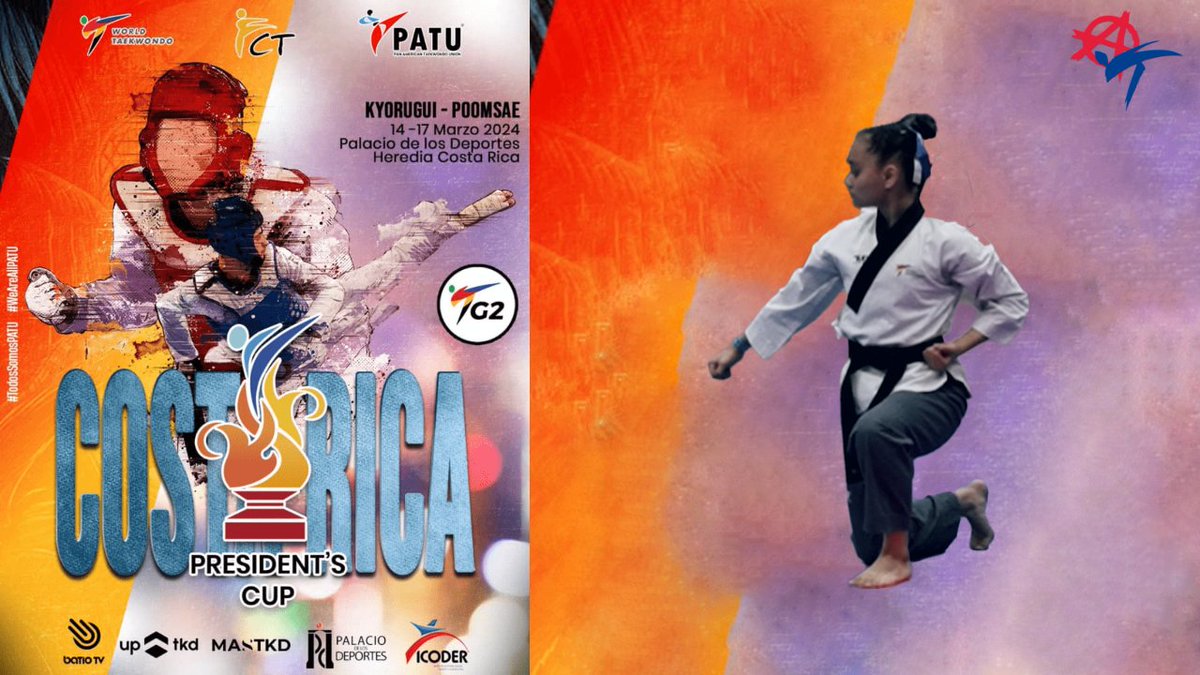🥋 President's Cup 2024
🇨🇷 Heredia, Costa Rica
👊 Poomsae #Freestyle

🇬🇹 Celia Lucía Icute

🎥: youtu.be/3eR5UsC8iU4

#Taekwondo #WorldTaekwondo #PresidentsCup #TKD #WT #Kyorugi #MartialArts #Poomsae #CRC #MASTKD #PATU #WeAreAllPATU #GUA