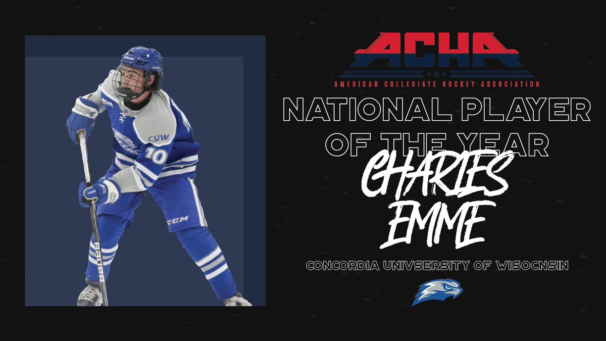 Congratulations the 2023/2024 National Player of the Year for Men's Division 2, Charles Emme, from Concordia University of Wisconsin