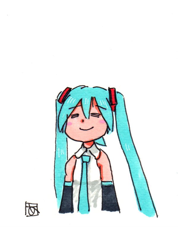 初音ミク 「とりあえず13時までは何をする事も出来ず、ただ待機地獄(仕事中) 」|あらがいのイラスト