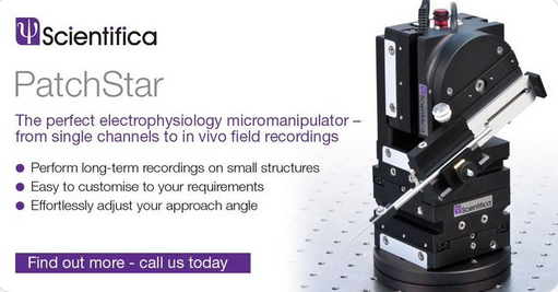 ScitechPtyLtd's tweet photo. The @Scientifica PatchStar #micromanipulator has a unique pipette exchange system that is both fast and reliable with less than 1um drift over 2 hours for long-term experiments.
#invivoephys #sharpelectroderecording #microinjection #stretchtesting #patchclamp #electrophysiology https://t.co/CVpPEXDvGg