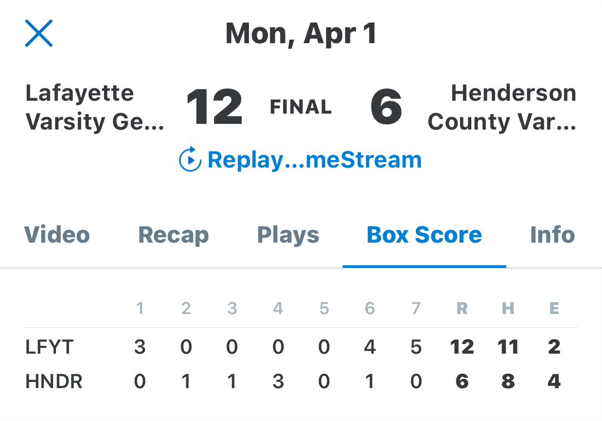 LafayetteHSBaseball tweet media