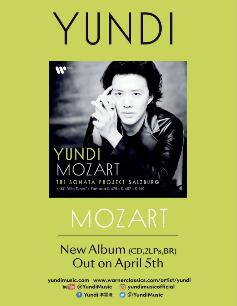 9503Crystal's tweet photo. #李云迪 #李雲迪 #yundili #YundiplaysMozart #Yundieuropeantour The famous and authoritative Classical Music Magazine, Gramophone, promotes Yundi’s European tour and new album!🎵 https://t.co/ielEtE172W