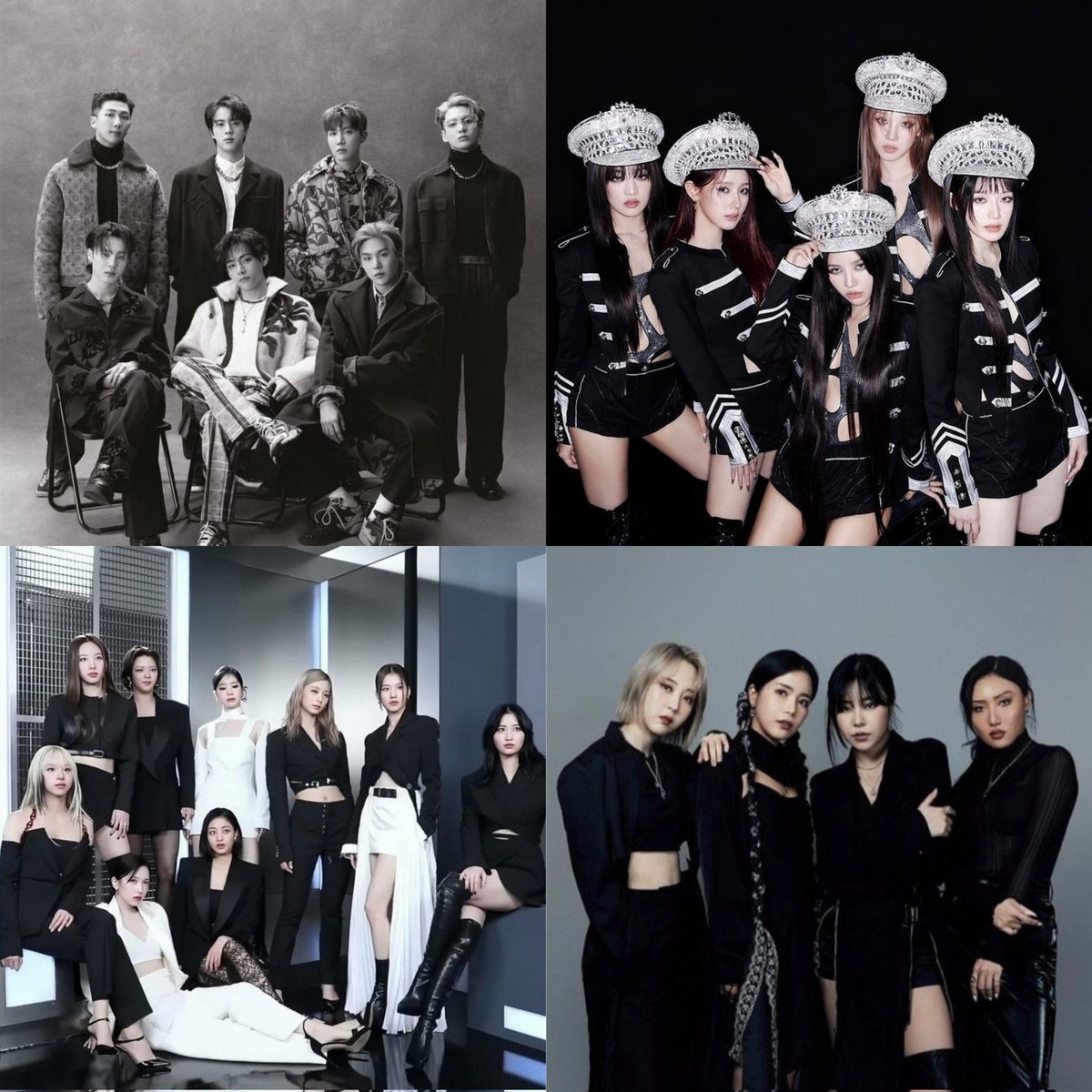 miiouwui's tweet image. kpop groups that can sing, dance, rap AND write