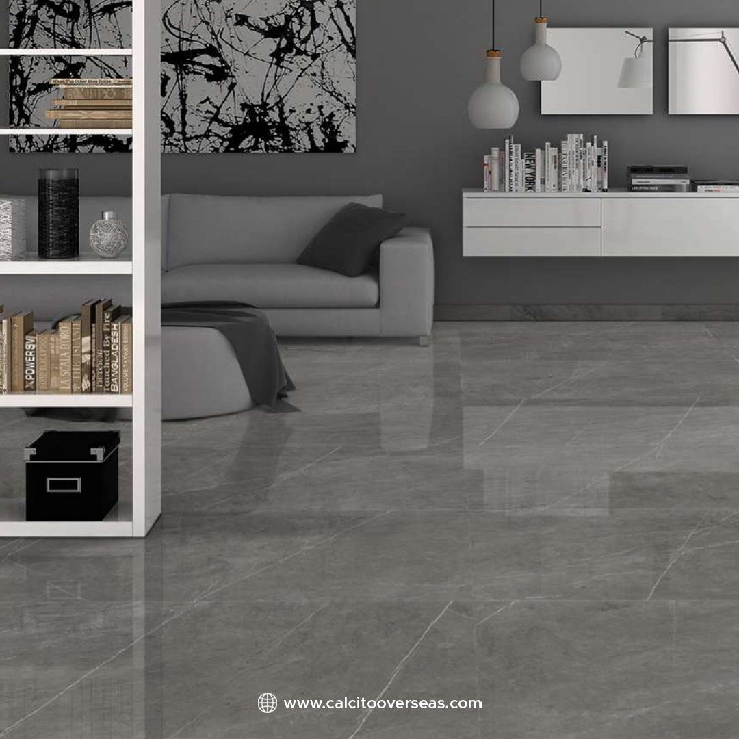 Design name:- PIETRA DARK GREY
Size:- 600X1200MM
Surface:- Glossy Finish

#TileMagic #CreativeFlooring #TileEnvy #FlooringInspo #HomeMakeover #HomeDecorinspo #TileArtistry #ModernLiving #StyleInTiles #TilesOnPoint #ElegantTiles #PatternPlay #TileRevolution #UniqueTiles