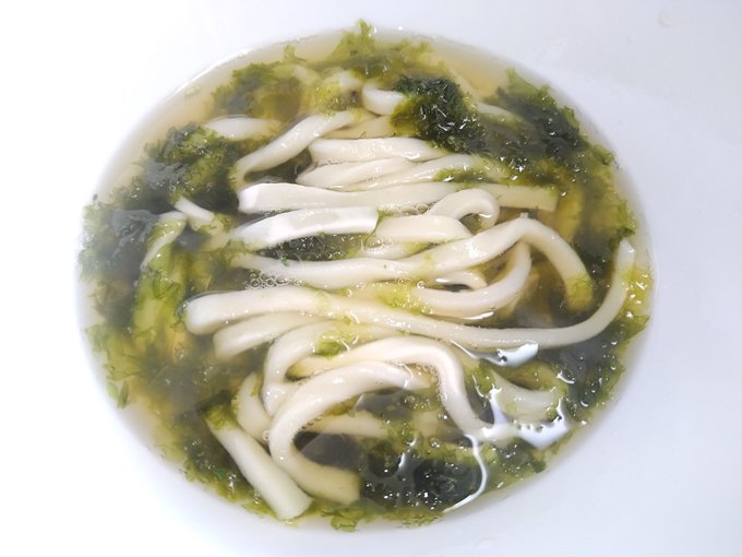 あおさうどーん(゜д゜)ウマー 