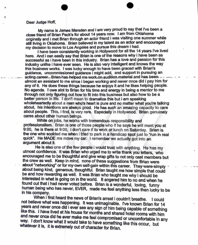ComicsMeta's tweet photo. James Marsden (Cyclops from the original X-Men films) and Will Friedle (Batman Beyond) wrote letters (among many others) to the court to defend convicted rapist Brian Peck, who plead no contest to sexually assaulting a 15 year old boy. https://t.co/yaZvQQcIKn