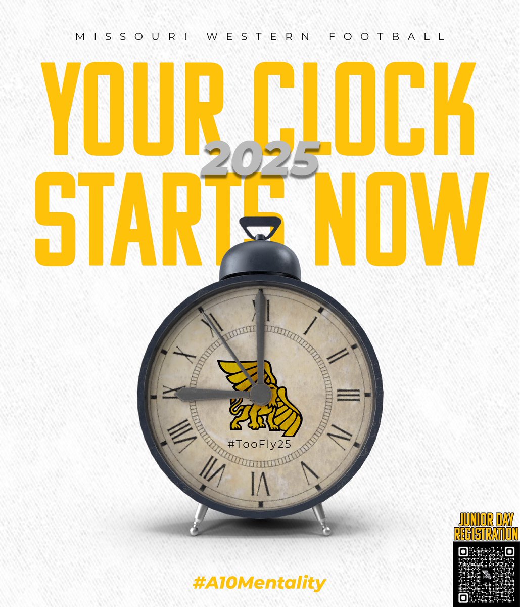 Thank you for the graphic and Jr Day invite <a href="/coachmcquillan/">Coach McQuillan</a>, I am excited to get on campus and to learn more about <a href="/MWSU_Football/">Missouri Western Football</a> ‼️
