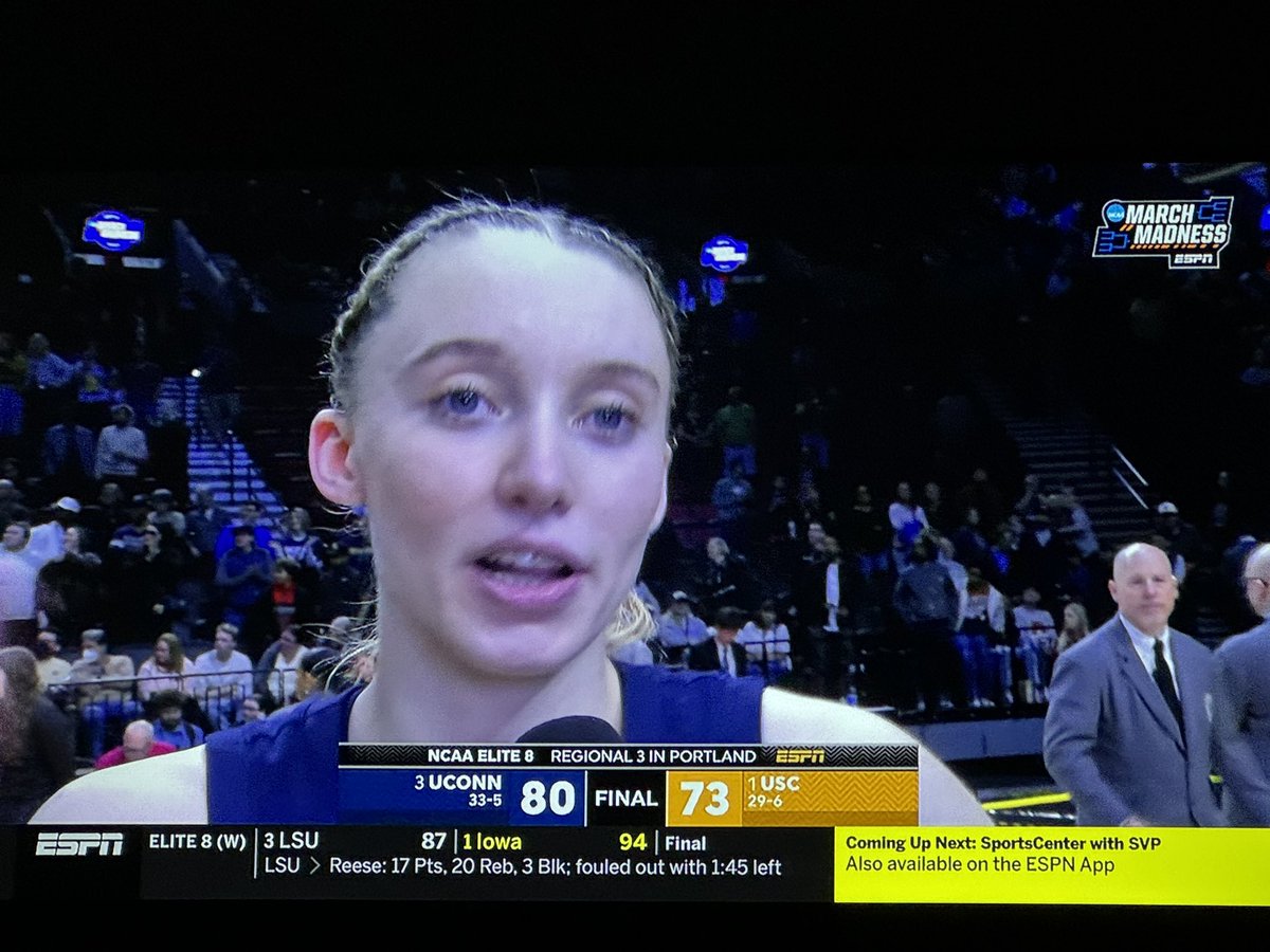 “I’m a living testimony. I give all glory to God. He sent me trials and tribulations, but it was to build my character. I kept on believing. I did all I could so God could do all I can’t.” - Paige Bueckers to @Angel_Gray1 postgame