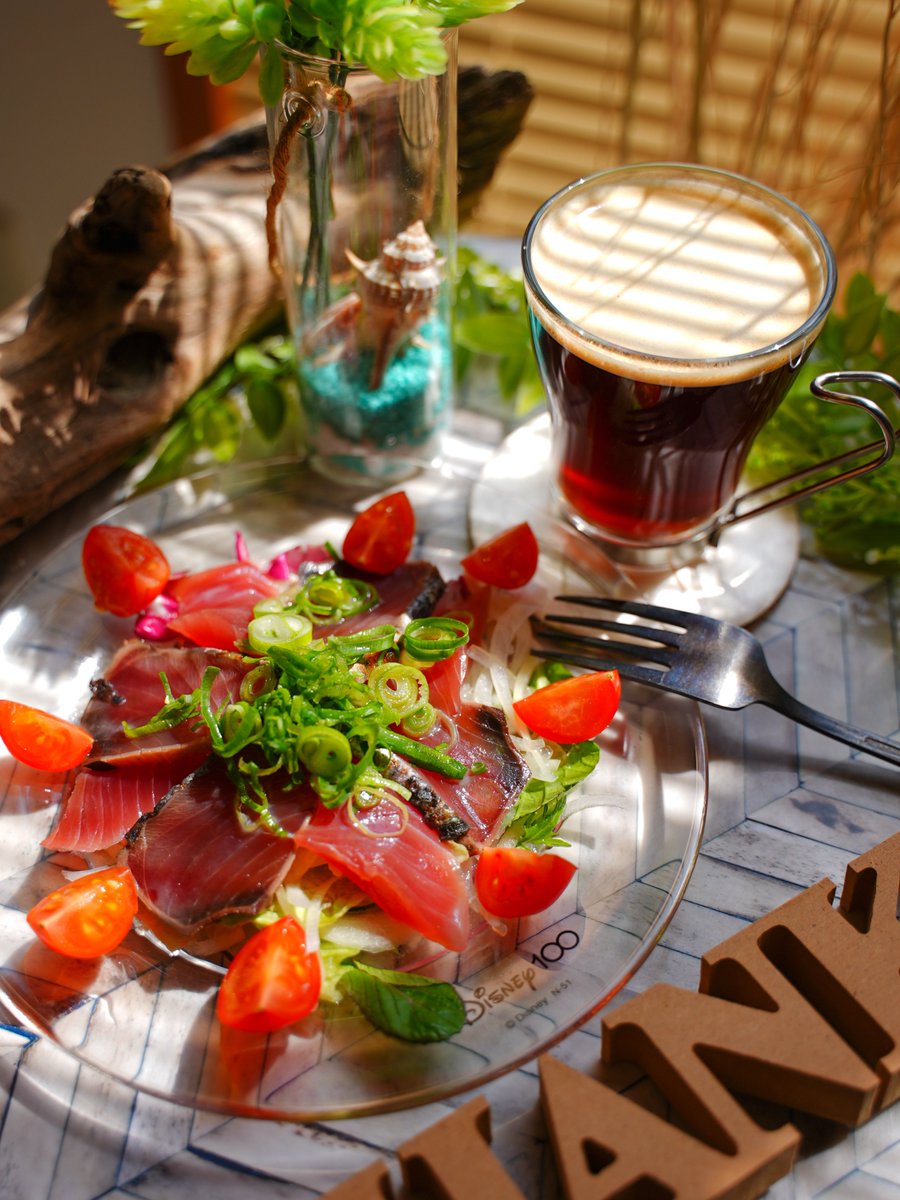 かつおのマリネ🥗🐟

#料理 #自炊 #ボディメイク