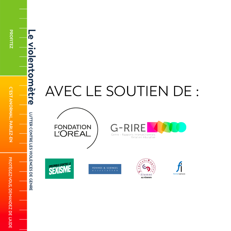 4womeninscience's tweet photo. 🚨 Alerter contre le sexisme dans le monde de la recherche, c’est le rôle de la campagne #MesurerPourAgir de la @FondationLOreal et l’équipe @g_rire de @UNIGEnews qui ont développé un #violentomètre adapté pour les #FemmesEnScience 👇

@AssoCSAlumni @CSexisme @f_inge