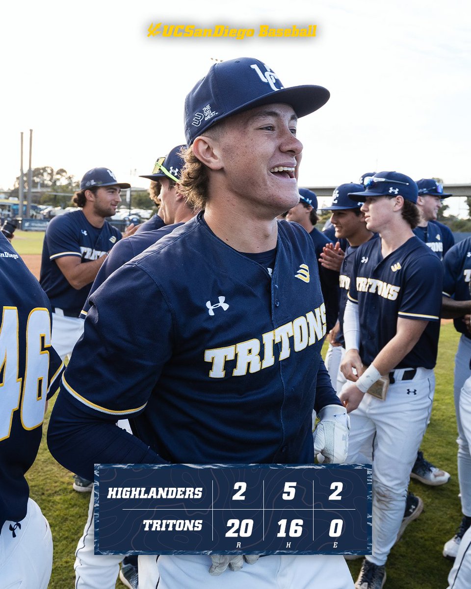 Big night in the ballpark 🧹

#GoTritons
