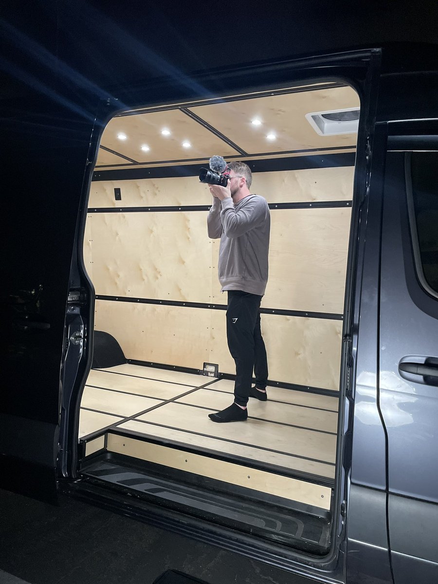 Getting some content of our latest Sprinter base kit installed

Walls, floor and ceiling aka the SuperStructure Panel Kit, now available for Sprinter 170 Dually