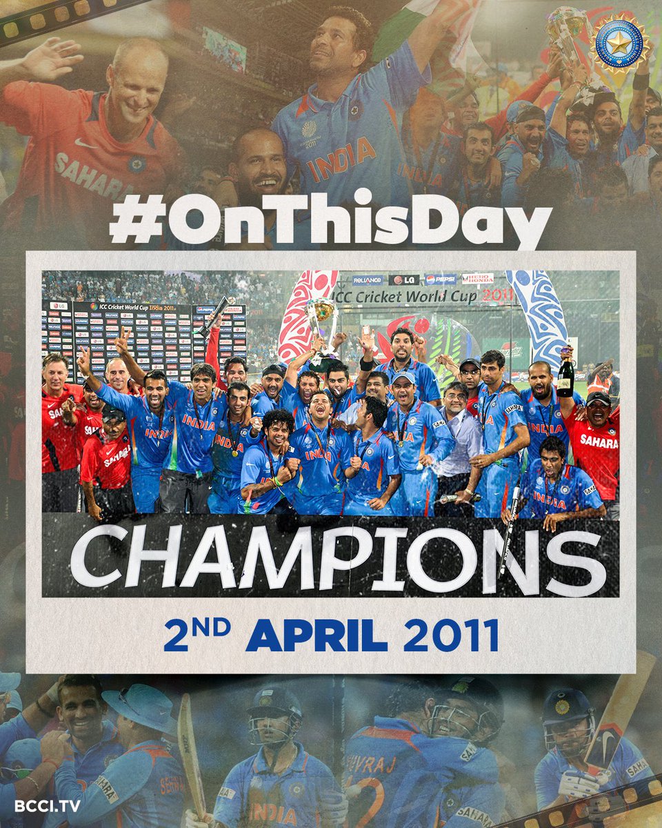 13 years ago #OnthisDay #ICCCricketWorldCup #ChampionsTeam #TeamIndia