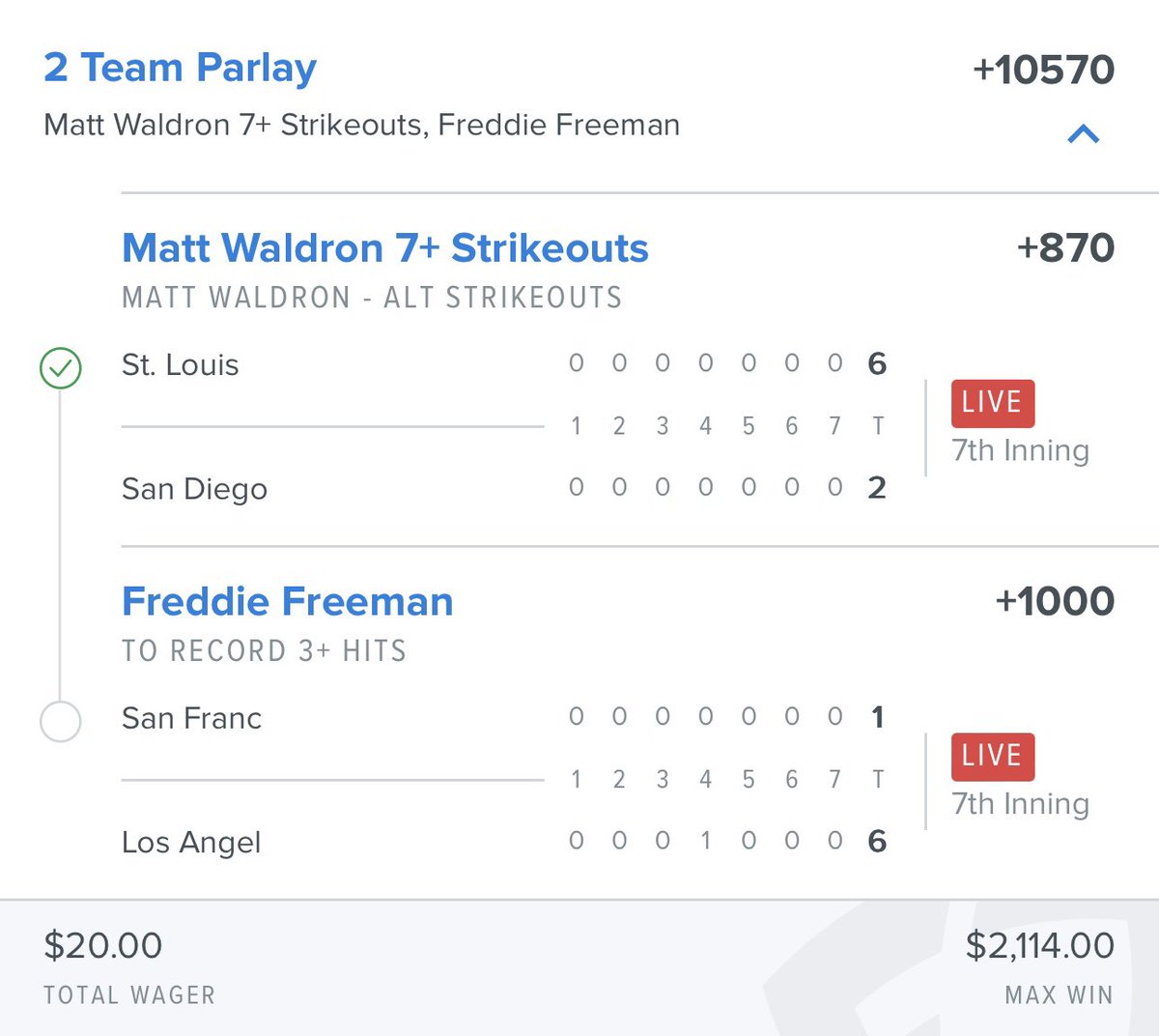 $500 GIVEAWAY 

If Freeman gets 1 more hit I’ll give away $500 to a few people who like this post 

GOOD VIBES LFG 🍀