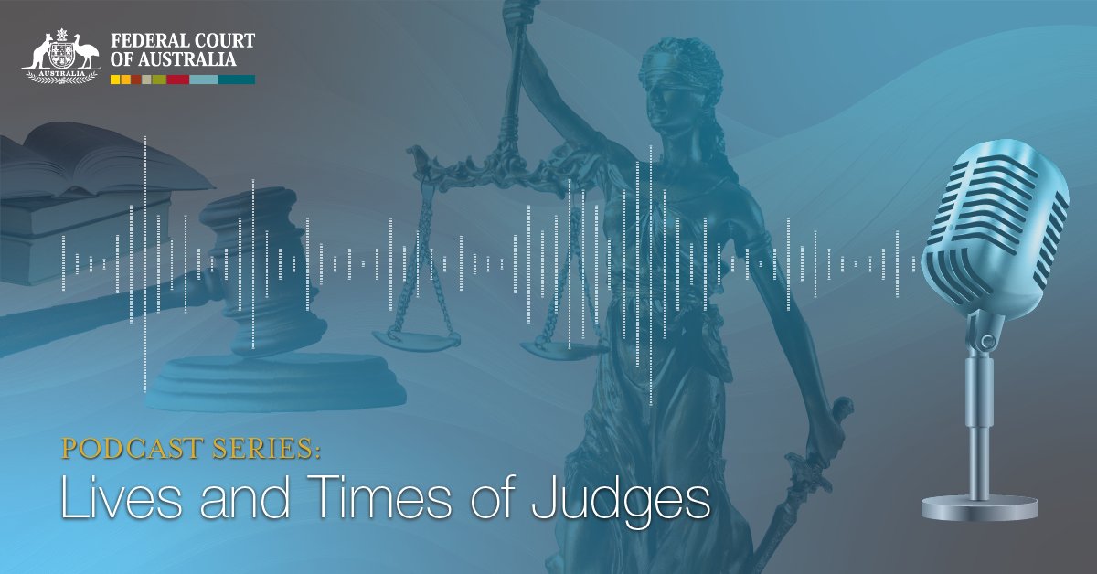 The Court is proud to release the first two oral history podcasts entitled “Lives and Times of Judges of the Federal Court of Australia.” The podcasts are the work of journalist Fiona Gruber who has interviewed prominent former judges of the Federal Court. fedcourt.gov.au/digital-law-li…