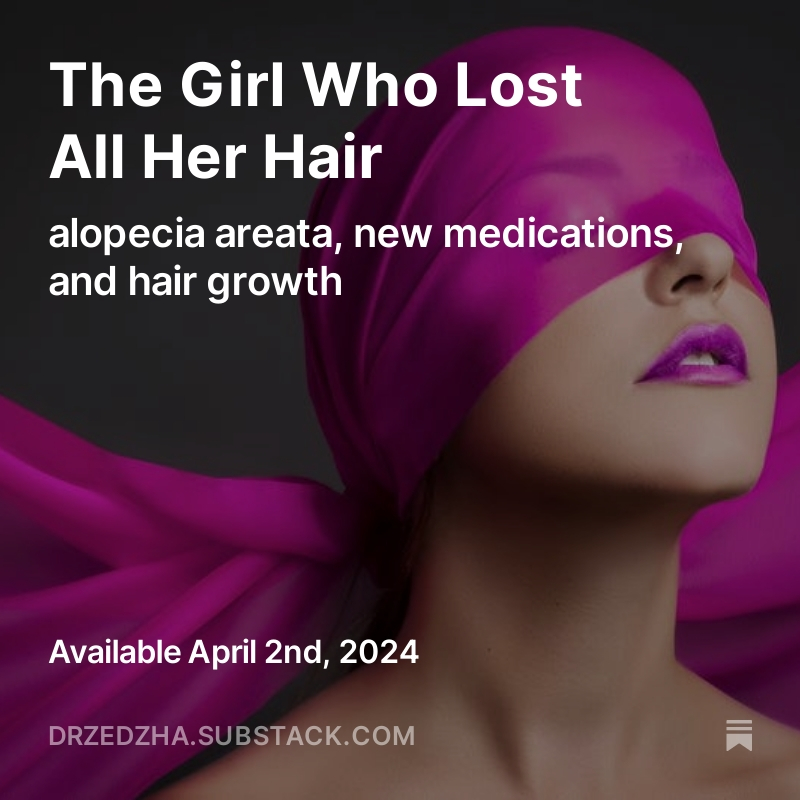 My newsletter on #AlopeciaAreata is going out tomorrow morning! There is still time to sign up for free! Thank you for your support. 🥹🥹🥹zedzha.com/join