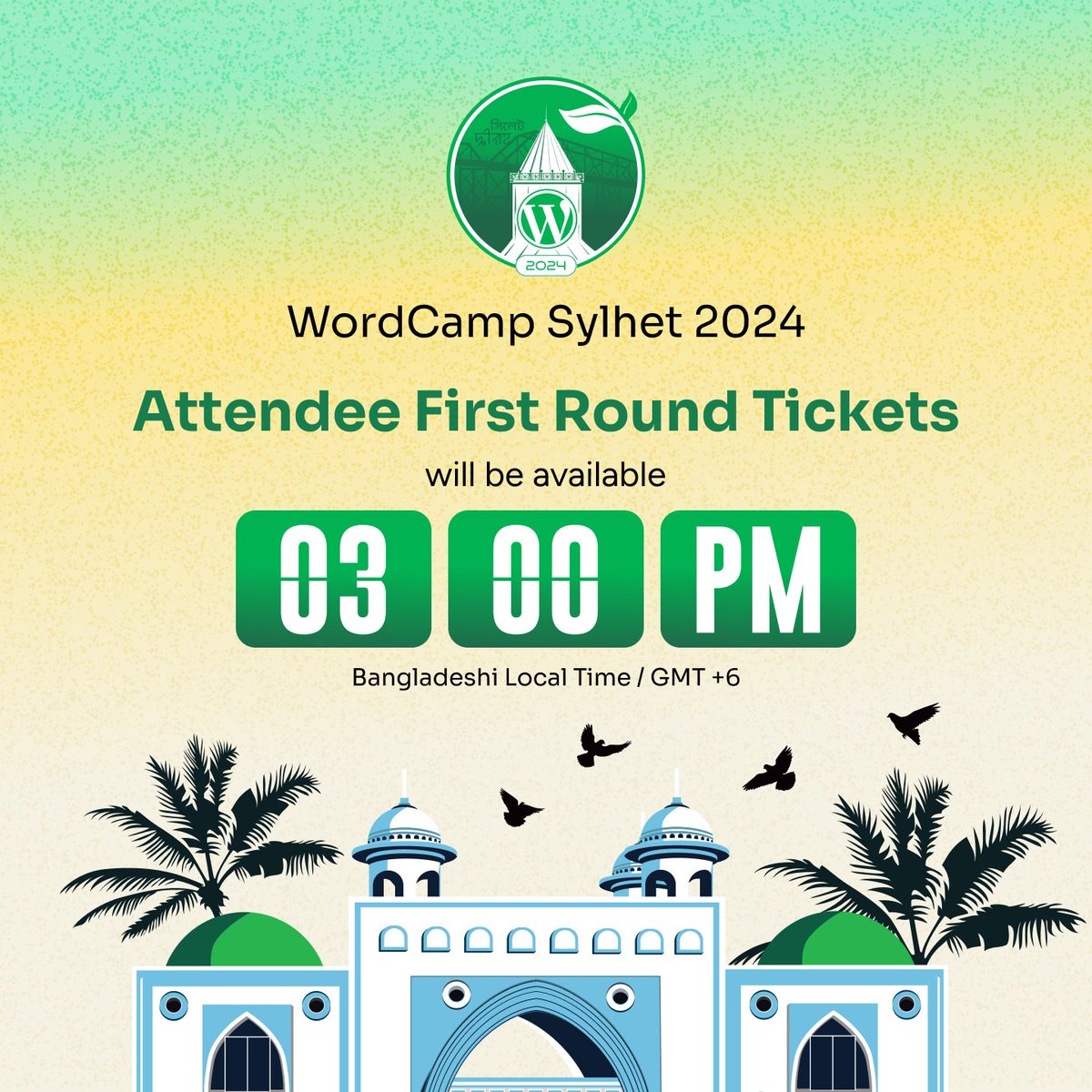 🕒 Only a few hours left to get the Attendee Registration ticket for WordCamp Sylhet 2024! Keep your eyes on our page, as the tickets might be sold within a minute 😉 For more information, check this page 👇 sylhet.wordcamp.org/2024/tickets/ #wcsylhet #WordPress