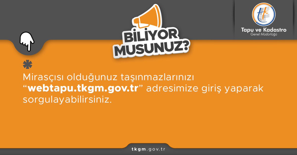 tkgmgovtr's tweet photo. #tkgm #tapu #kadastro #değerleme #harita #arşiv #tapu #tapudevri #işlem #webtapu #entegrasyon #tapu #ekds #ekds #tapumüdürlüğü #webtapu #mirascı #adres #sorgu 

https://t.co/s3aKytQh1K https://t.co/3bpxsHPCus