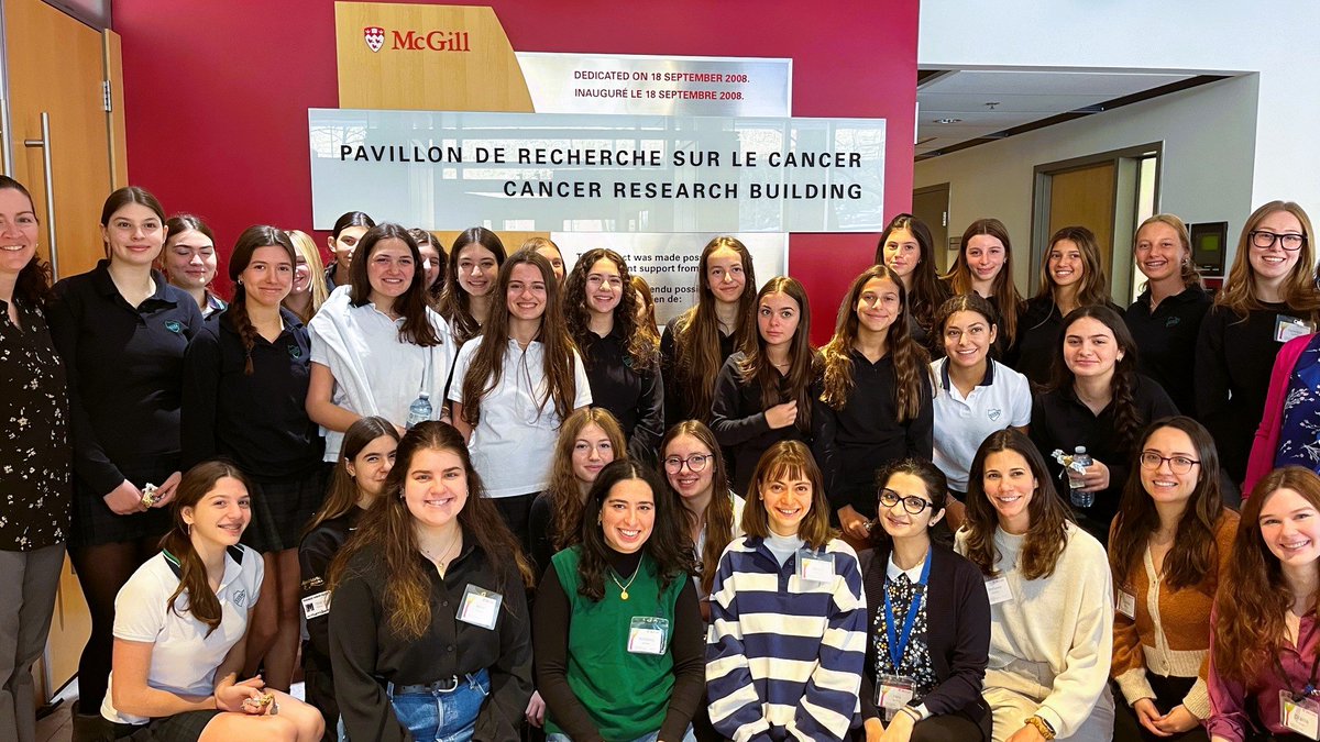 Last week, the GCI hosted a volunteer led outreach event emphasizing the importance of women in STEM and cancer research for high school students. This collaborative effort with @YWIBMontreal was a resounding success!