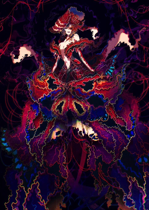 #欲望はぜんぶ口に出したほうが仕事につながるキービジュアル・ジャケットイラスト沢山やりたいです!異形を描くのも好きなのでこの方面でも何かできたらいいな〜、エネミーデザインとか 