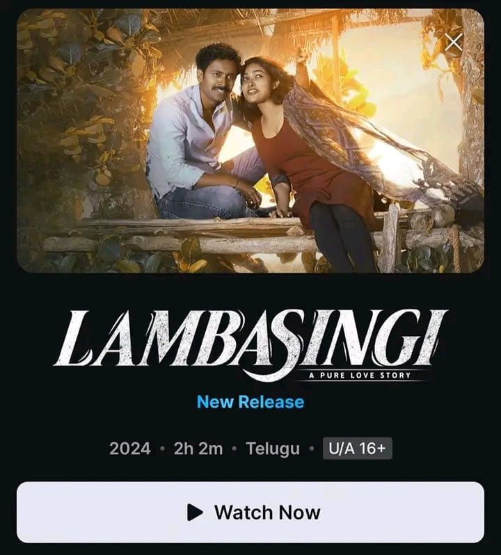 #Lambasingi (2024) Telugu Movie now streaming on #DisneyPlusHotstar