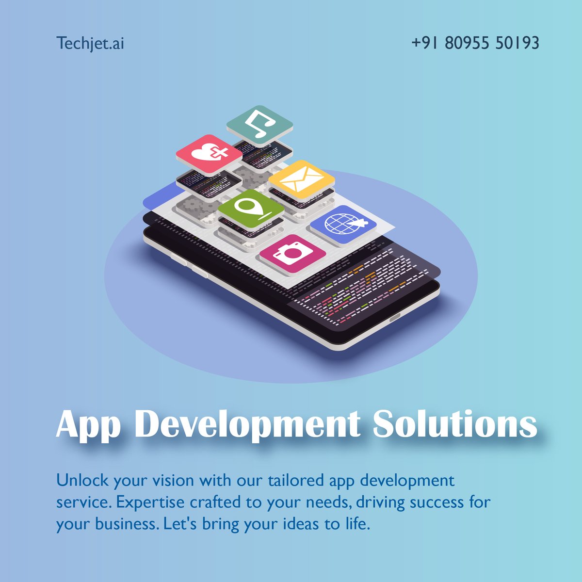 With regular updates and seamless integration, we guarantee maximum efficiency while keeping up with the latest technological advancements. Invest in quality app development today, and elevate your brand's online presence like never before.
techjet.ai/mobile-app-dev…