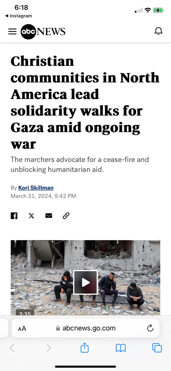 Our global GazaCeasefirePilgrimage.com movement (on every continent including Antarctica in 175 locations) covered by <a href="/ABCNewsLive/">ABC News Live</a> in the USA: abcnews.go.com/International/…