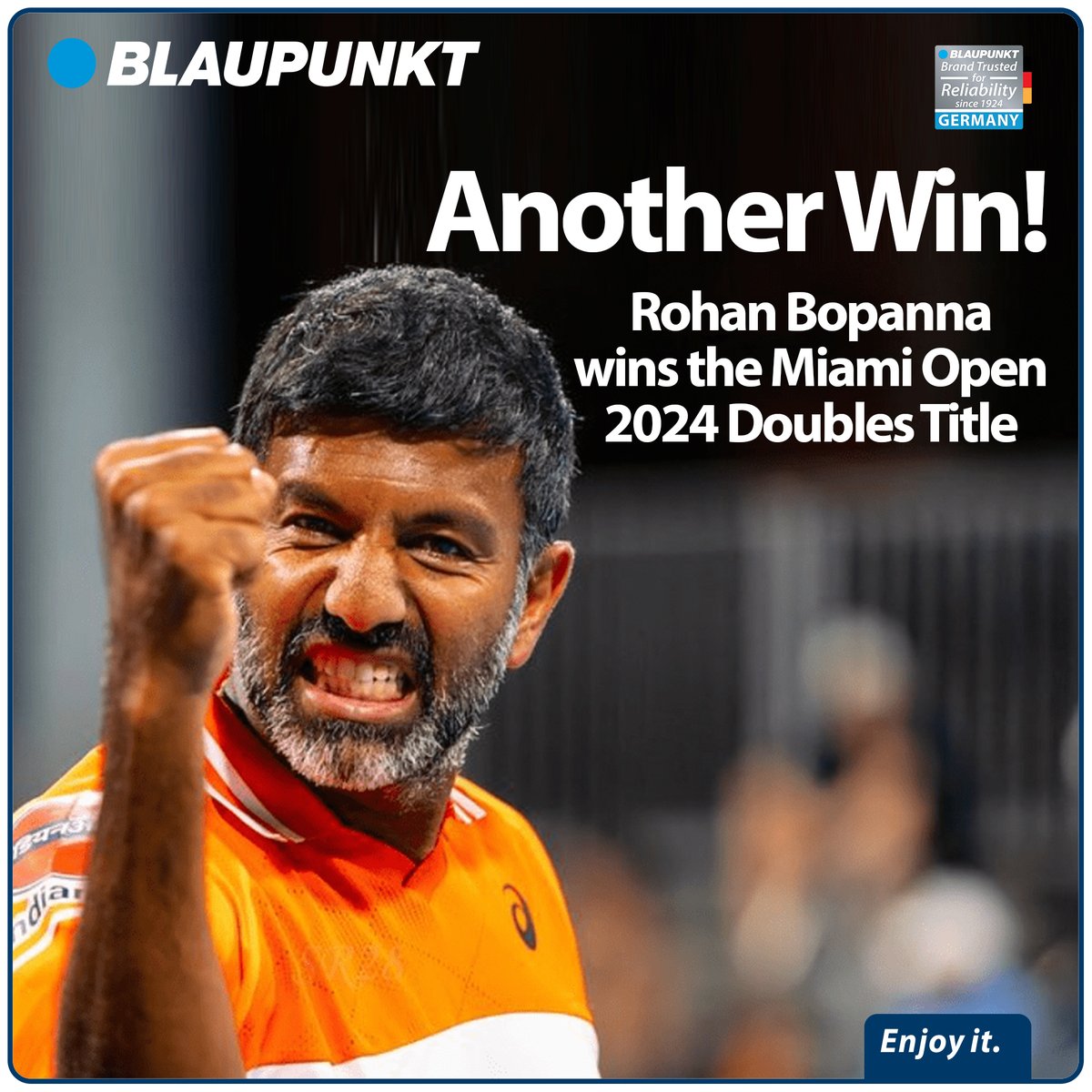 Age is just a number! It is all in the mind. @rohanbopanna proves this daily. At 44 he is playing at the highest level and #winning. Now that is a combination of pure talent, a willing body and a strong mind. Congrats Bopanna on the amazing Miami Open win! #RohanBopanna…