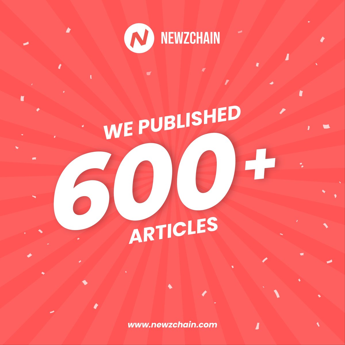 🎉 Milestone Alert: We've hit 600+ articles on newzchain.com

Thanks to our amazing community for supporting our journey of bringing you quality journalism. 

Here's to more stories that matter!

#Newzchain600 #ThankYou #JournalismExcellence #Newzchain