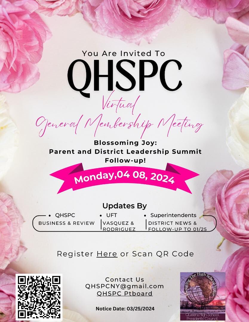 QHSPC’s April Meeting