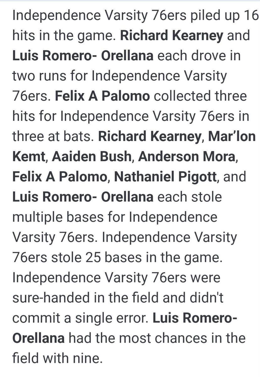 Independence Baseball tweet media