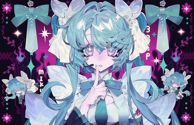 「finger to mouth twintails」 illustration images(Latest)