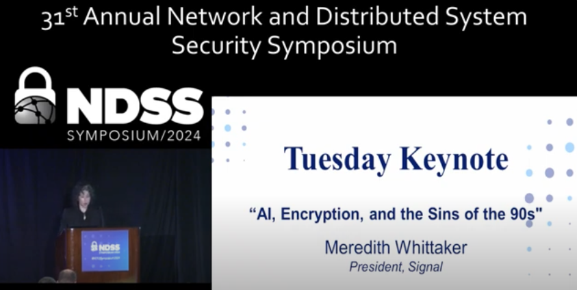 📺Head over to the NDSS Symposium YouTube Channel to see recordings of keynote presentations by Meredith Whittaker @mer__edith and Prof Herbert Bos + all #NDSSsymposium2024 sessions youtube.com/@NDSSSymposium…