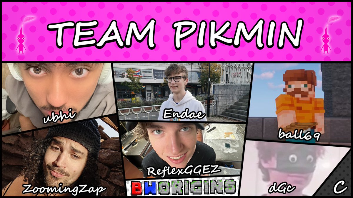 Standing at only 2.9 centimeters, this team towers above the field! 📢Introducing @ubhilmao @EndaeLIVE @Solawr_ @ZoomingZap @ReflexGGEZ @dGcYT_ on team Pikmin!📢 Watch them stand tall in BWO Chaos on April 6th at 2pm EST!!