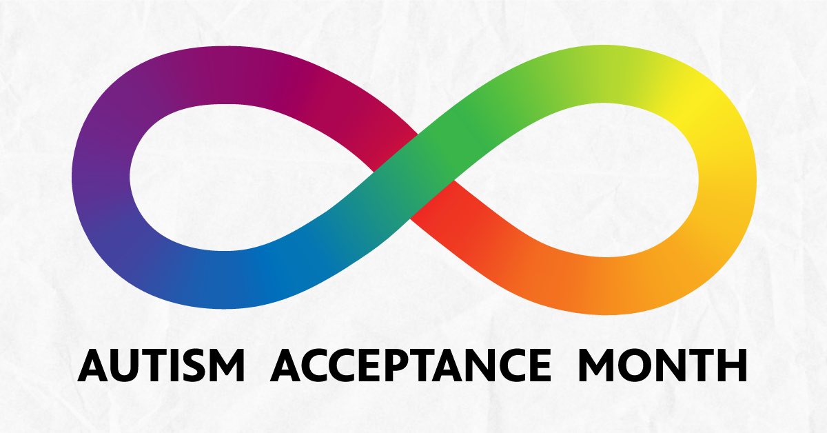 6amerBr0's tweet photo. Oh yeah, almost forgot, Happy Autism Acceptance month y’all! Remember to use this symbol for us and NOT the puzzle pieces! https://t.co/nKjdtia5CQ