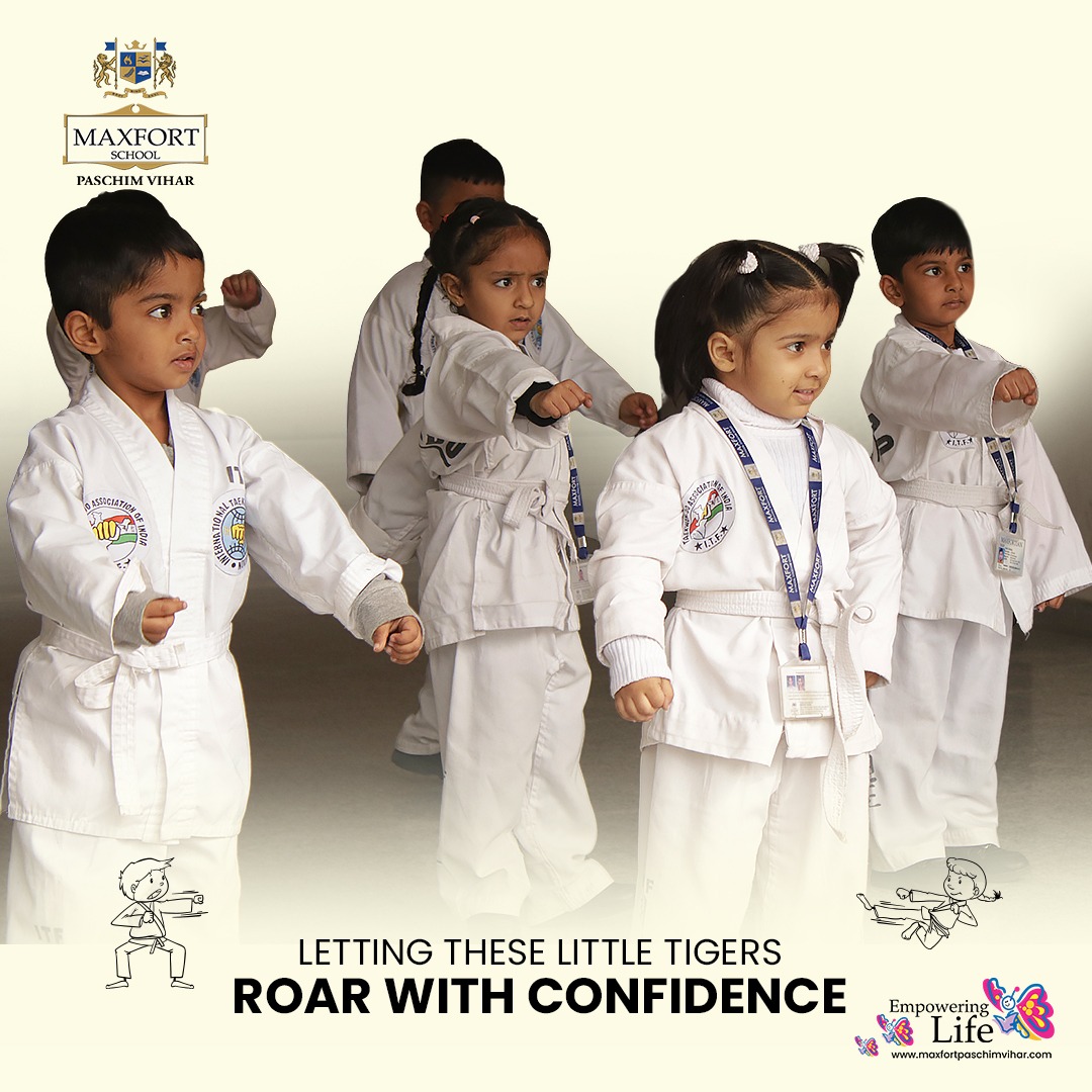 Maxfortschoolpv's tweet photo. Watch your child grow stronger, more focused, and more confident with Karate Classes at Maxfort School, Paschim Vihar 💪
With our expert instructors and supportive environment, we ensure that our students have fun while learning valuable skills in martial arts. 🥋
#MaxfortSchool https://t.co/l0uyOz80q3