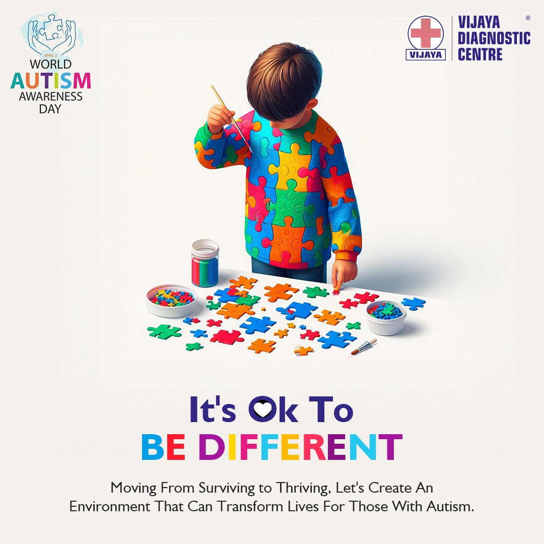 VdcConnect's tweet photo. Don't just cope with autism—let's cultivate an environment that helps them thrive. Early interventions, inclusive education, meaningful employment, and robust mental health support can transform lives. #AutismAwareness #Autism #ThriveWithAutism #healthcare #VijayaDiagnosticCentre https://t.co/VrIx1nhP7Y