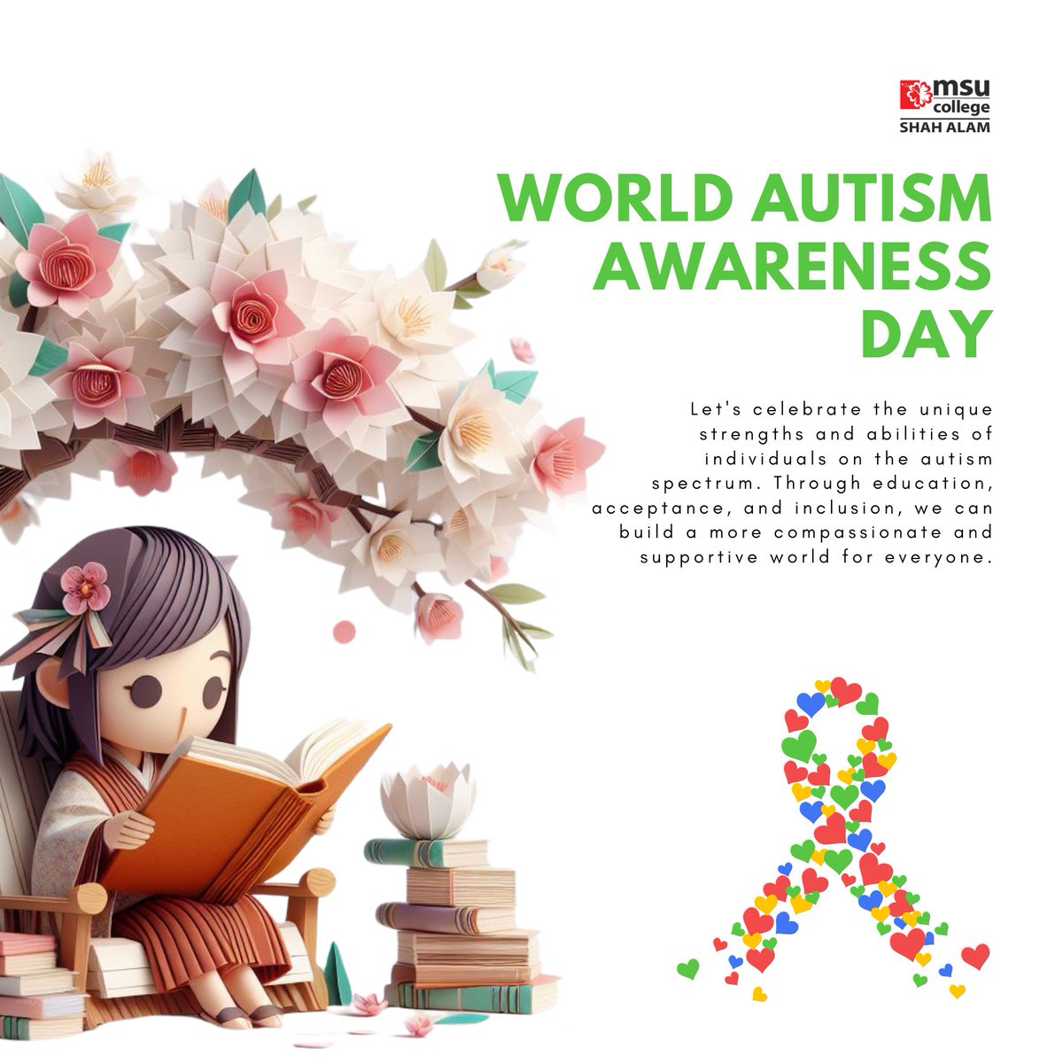 World Autism Awareness Day, 2024. Let's celebrate the unique strengths and abilities of individuals on the autism spectrum. Through education, acceptance, and inclusion, we can build a more compassionate and supportive world for everyone.