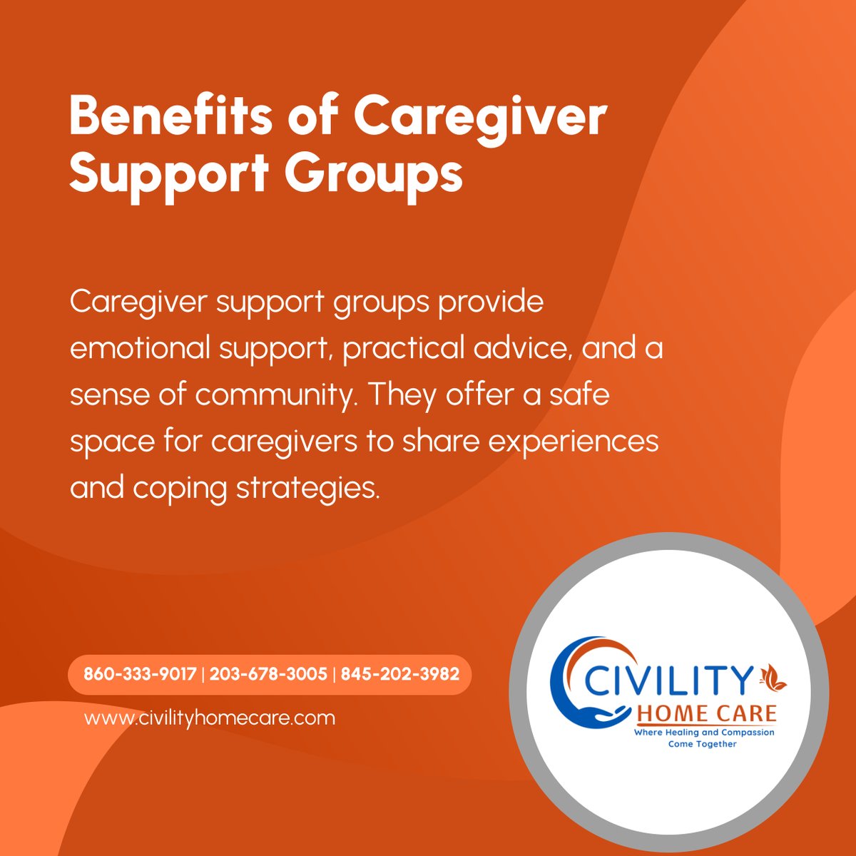 Caregiver support groups offer invaluable support and connection. 

Joining one can make the caregiving journey feel less daunting and more manageable. 

#Caregivers #SupportGroups #NewingtonCT #HomeCareAndMedicalSupplies #CaregiverCommunity