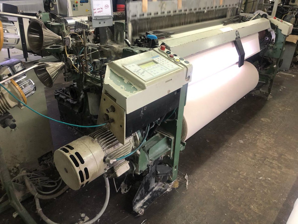CholaTextiles's tweet photo. Picanol Airjet Delta - 190cm
โข 2 colour
โข Crank loom
โข 650 Rpm
With
โข 4 Frames Each
โข 1 cloth roll
โข 1 Beam
โข 1 Feeder
โข Location : India
#rapier #textilemachinery #textiles #textileb2bportal #Airjet #picanol #cholatradeb2b #weaving #Tsudakoma #cholatrade https://t.co/ZKzeivNqyi