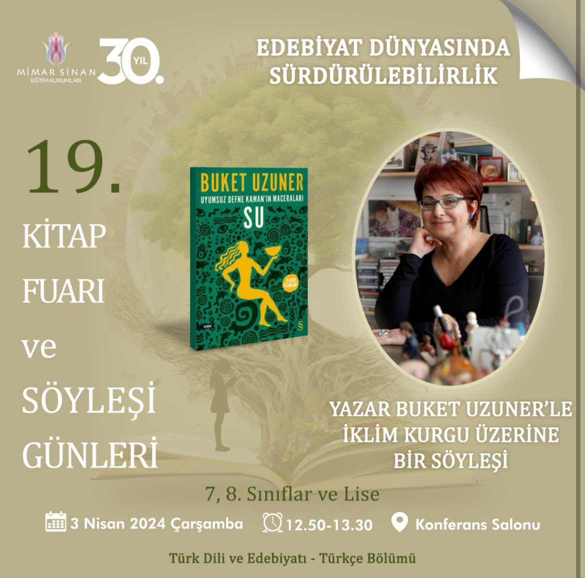 Gençlerle buluşuyoru📚#mimarsinaneğitimkurumları #su #defnekamanınmaceraları #iklimkurgu #iklimkrizi @mimarsinankoleji