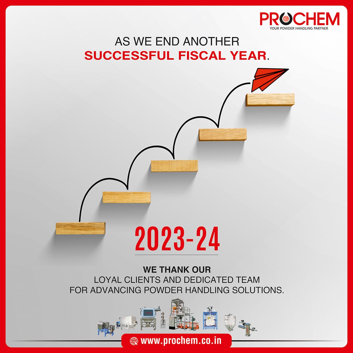 ProchemTurnkey's tweet photo. As we close another chapter, we want to express our gratitude to our loyal clients and dedicated team members.
#success #innovation #powderhandling #financialyearend #businessgrowth #closingsuccess #prochem #pharmaceuticalindustry #chemicalindustry #foodindustry #paintindustry https://t.co/Qeq56Pz265