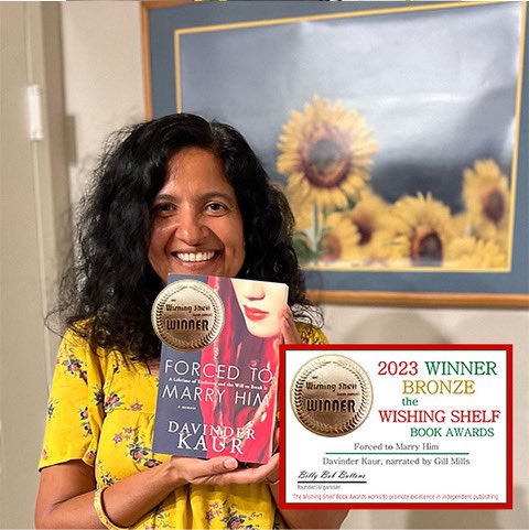 Here I am with #mybook #ForcedToMarryHim sporting new award on the #bookcover and with the certificate from @WishingShelf -now I have to get all three awards onto the book. I guess that’s a nice problem to have. Let’s hope ending #forcedmarriage can be as attainable. #awareness